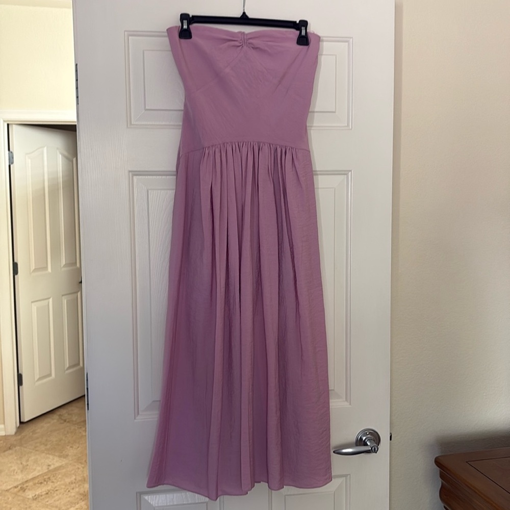 VINCE adorable fit and flare midi Sm gorgeous orchid color